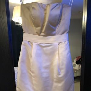 Cream strapless dress size zero